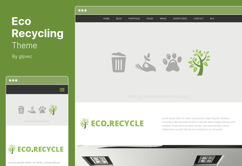 Eco Recycling Theme — тема WordPress об экологии и природе