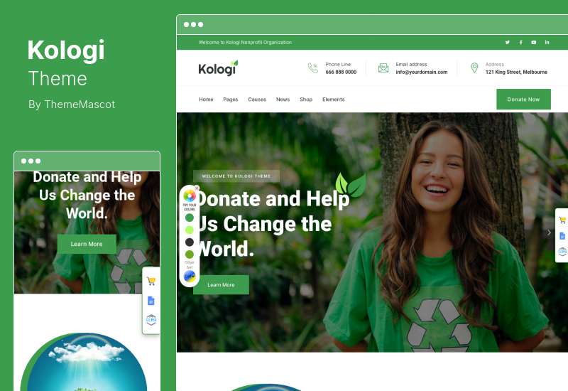 Kologi Theme - Umwelt Ökologie WordPress Theme