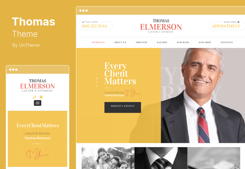 Thomas Theme - Tema de WordPress para abogados y abogados