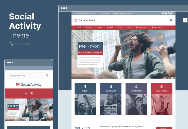 Social Activity Theme – Politik & Aktivismus WordPress Theme