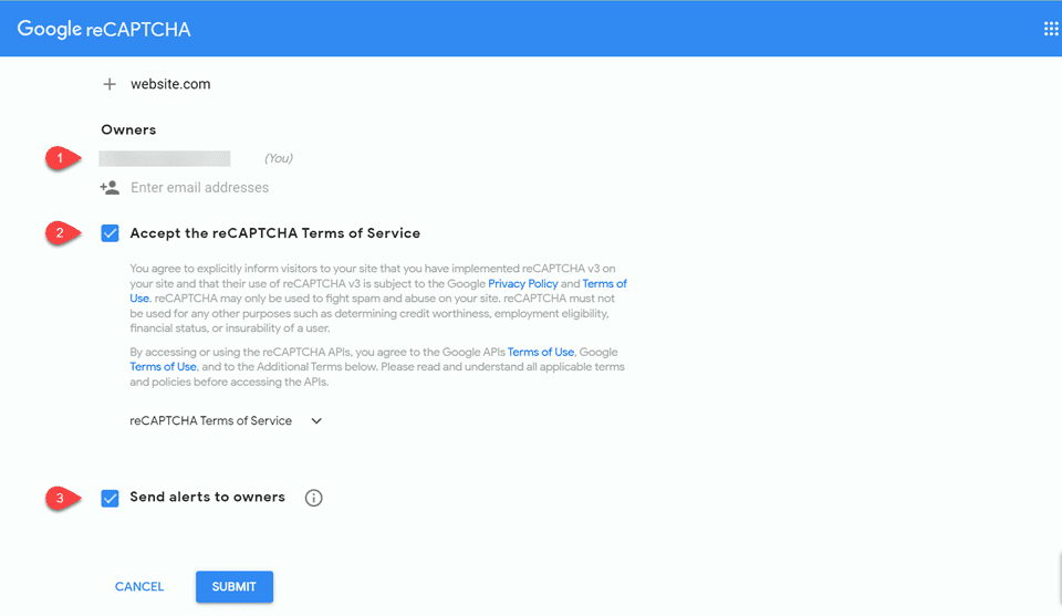 Divi ReCaptcha 联系表注册