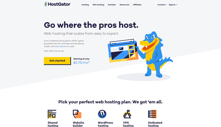 HostGator - bestes Hosting für Nachrichten-Websites