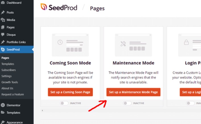 Configurar uma página de modo de manutenção SeedProd