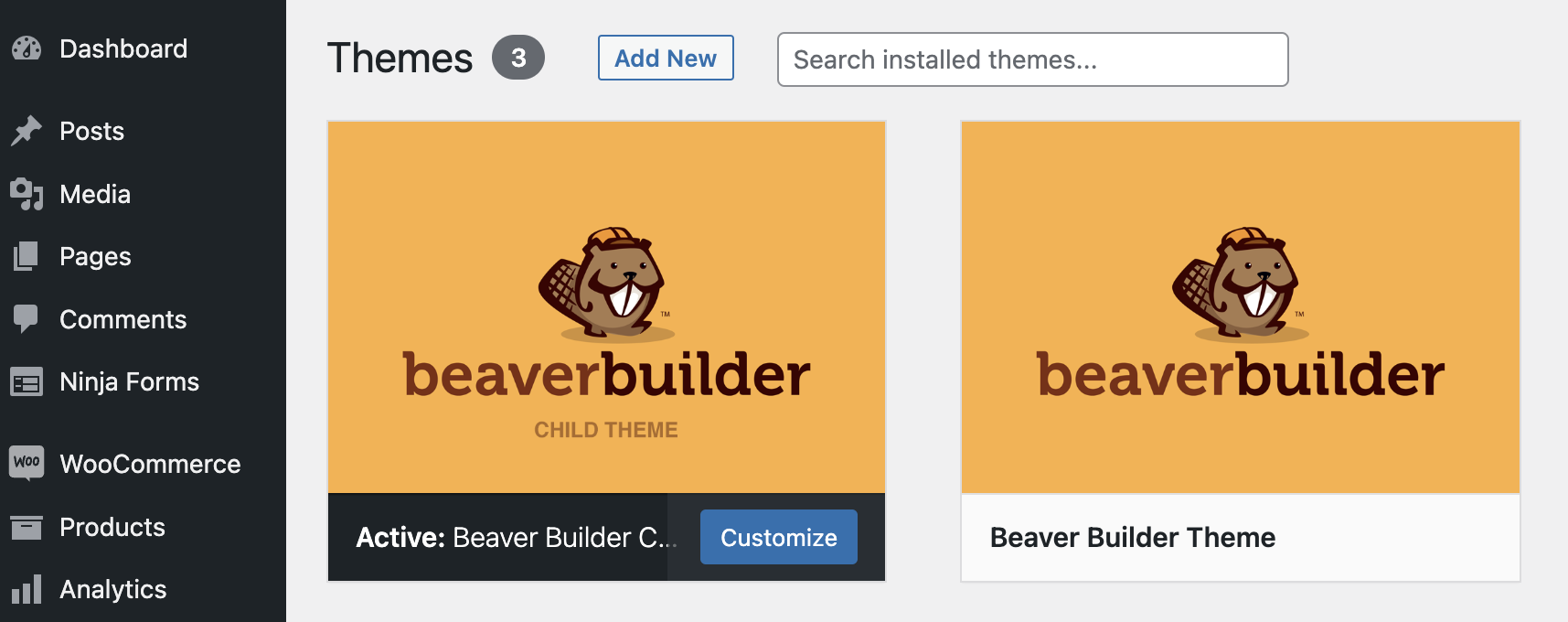 Temă Beaver Builder