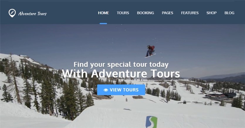 Adventure Tours wp theme untuk biro perjalanan