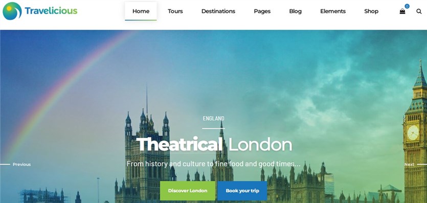 Thème travelicious pour wordpress