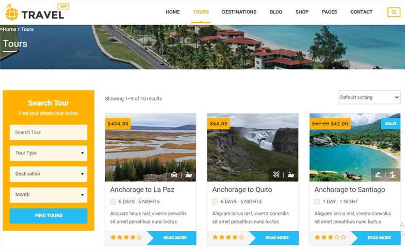 WordPress 的 TravelWP 主題