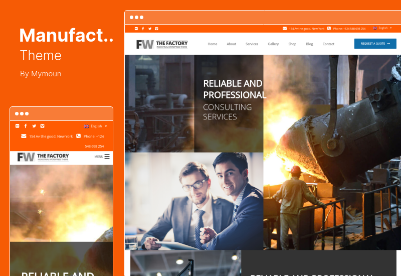 Tema de fabricación - Tema de WordPress industrial y de fábrica