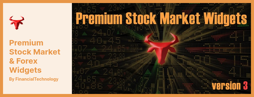 البرنامج المساعد Premium Stock Market & Forex Widgets - أفضل مكون إضافي مبيعًا في سوق الأسهم