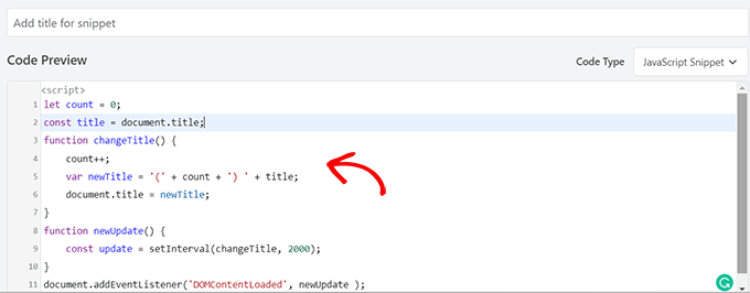 Copiați și inserați codul JavaScript