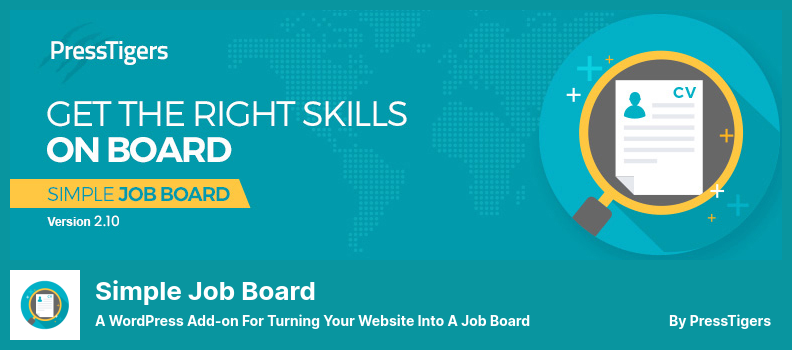 Simple Job Board Plugin - 一個 WordPress 插件，用於將您的網站變成求職板