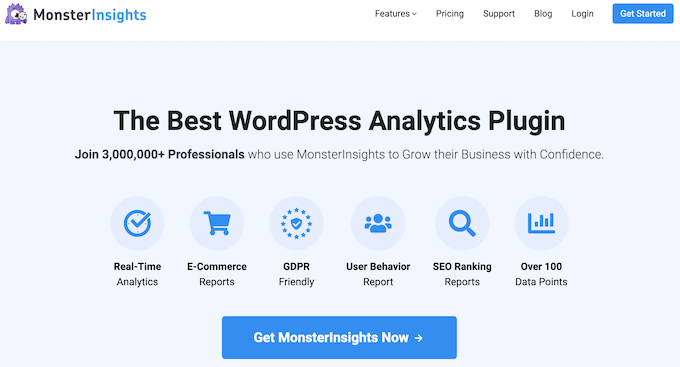 O plug-in MonsterInsights do Google Analytics