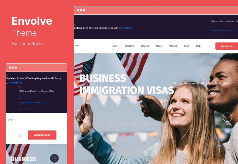 Envolve Theme - тема WordPress для консалтингового бизнеса