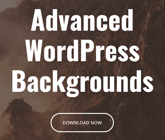 Gelişmiş WordPress Arka Planları eklentisi ana sayfası.