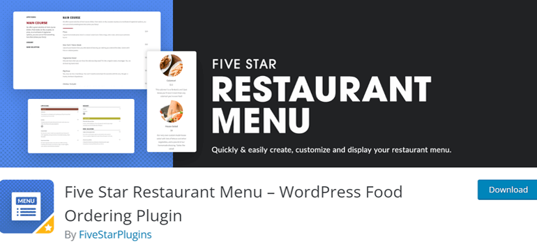 Five Star Menu WordPressプラグイン