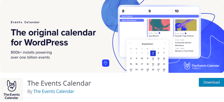 O plug-in WordPress de calendário de eventos