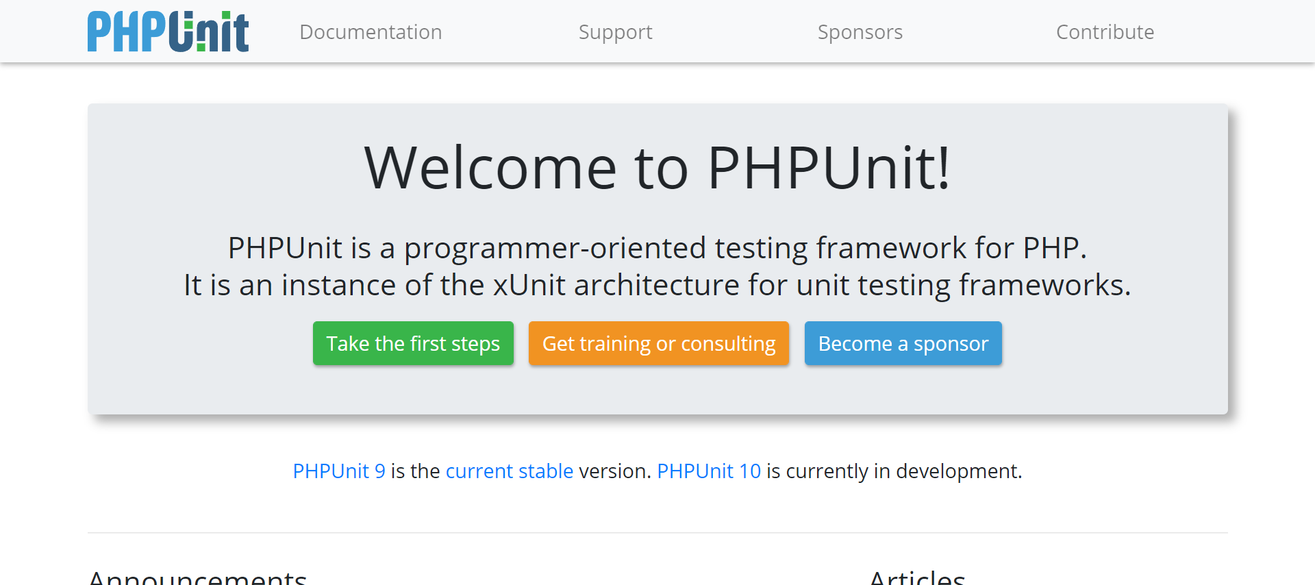 instrument de testare phpunit php