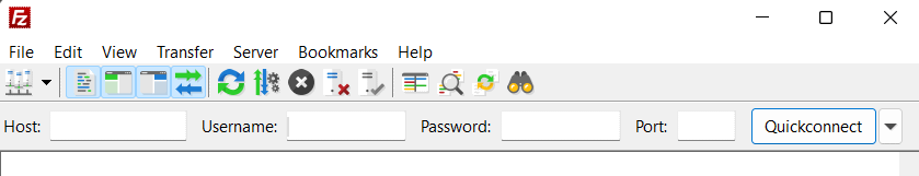Filezilla FTP-Anmeldeinformationen