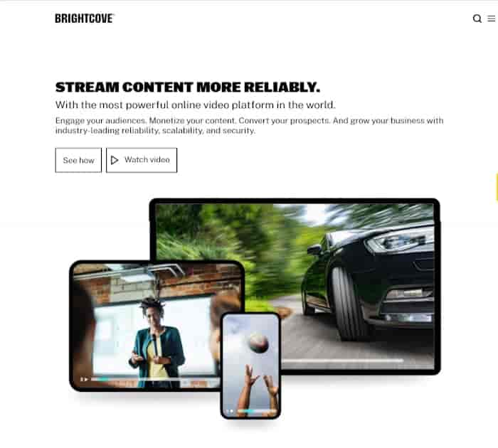 furnizor de streaming video - Brightcove