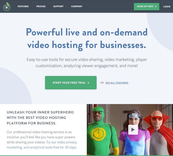 fornitore di streaming video - SproutVideo