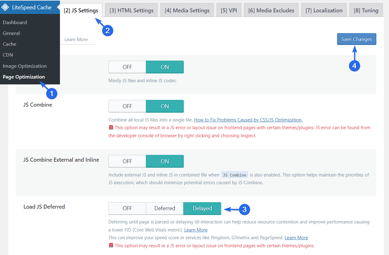 Laden Sie den JS Deferred-Abschnitt, um HTTP-Anfragen zu reduzieren