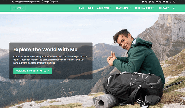 free WordPress travel themes for blog and agency 