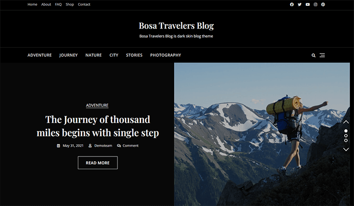 free WordPress travel themes for blog and agency 