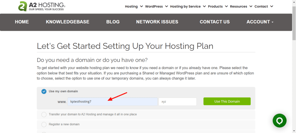 Configurando um domínio na A2 Hosting