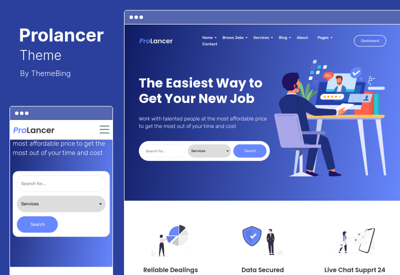 Tema Prolancer - Tema WordPress Marketplace Freelance
