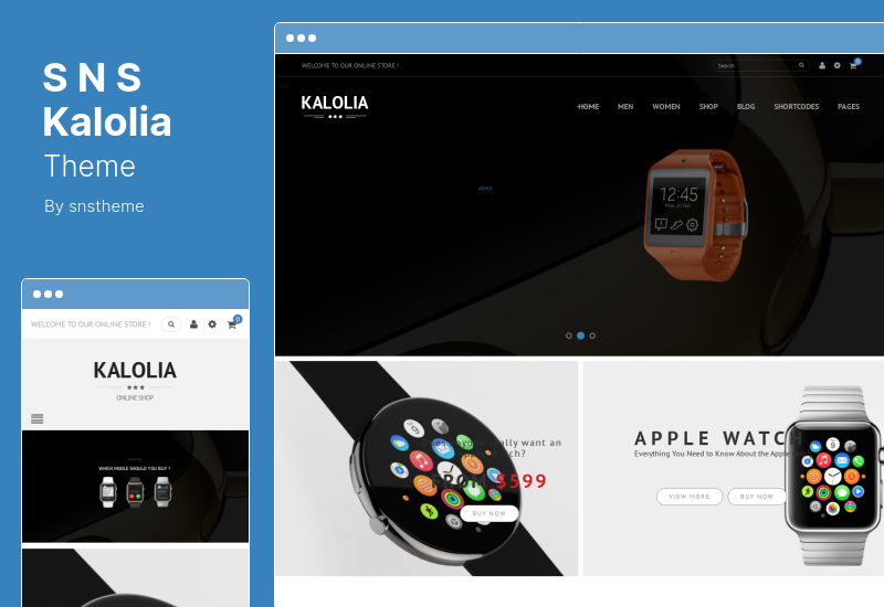 SNS Kalolia テーマ - Shop WordPress および WooCommerce テーマ