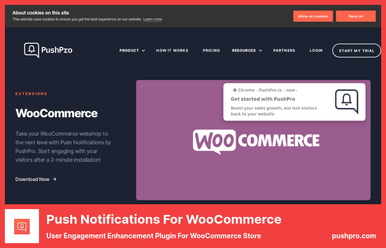 WooCommerce Eklentisi için Push Bildirimleri - WooCommerce Mağazası için Kullanıcı Etkileşimini Geliştirme Eklentisi