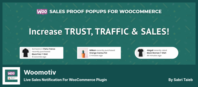 Плагин Woomotiv — уведомление о продажах в реальном времени для плагина WooCommerce