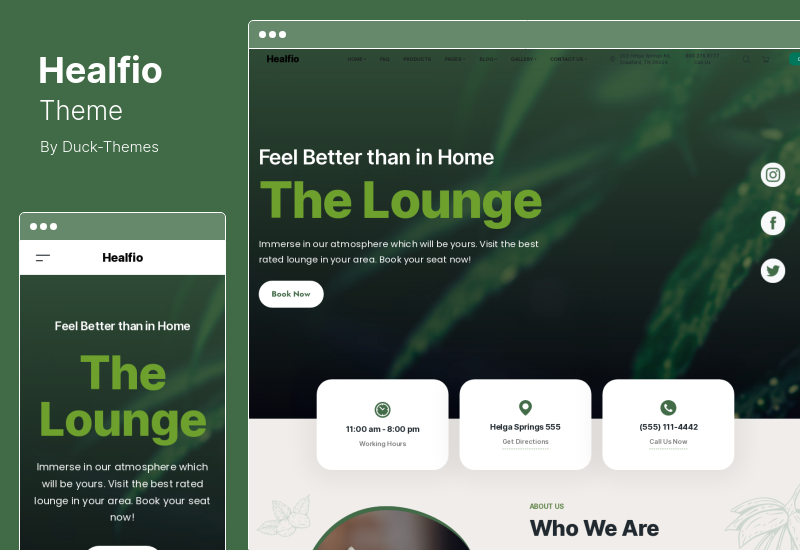 Tema Healfio - Tema Medis Ganja & Ganja WordPress