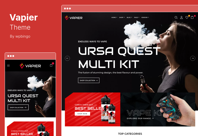 Vapier Theme - Vape Store WooCommerce Theme