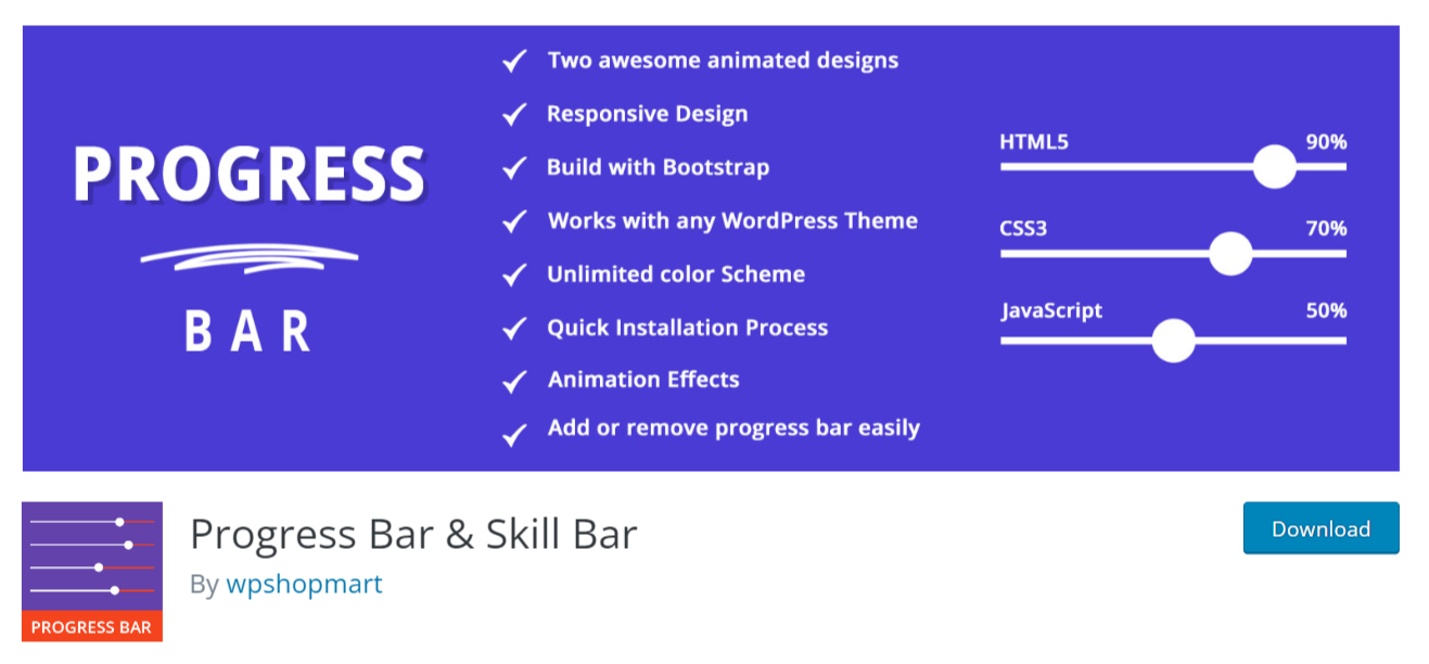 Плагин Progress Bar и Skill Bar