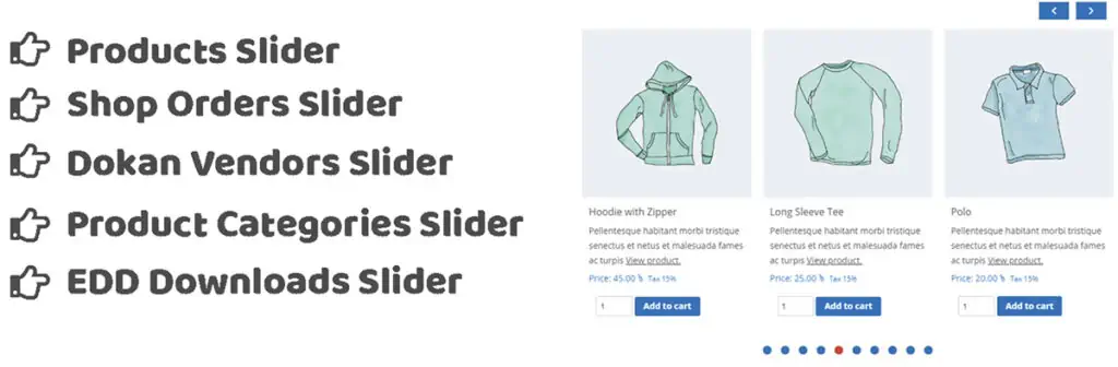 PickPlugins Product Slider est un curseur de carrousel simple et convivial pour les produits WooCommerce