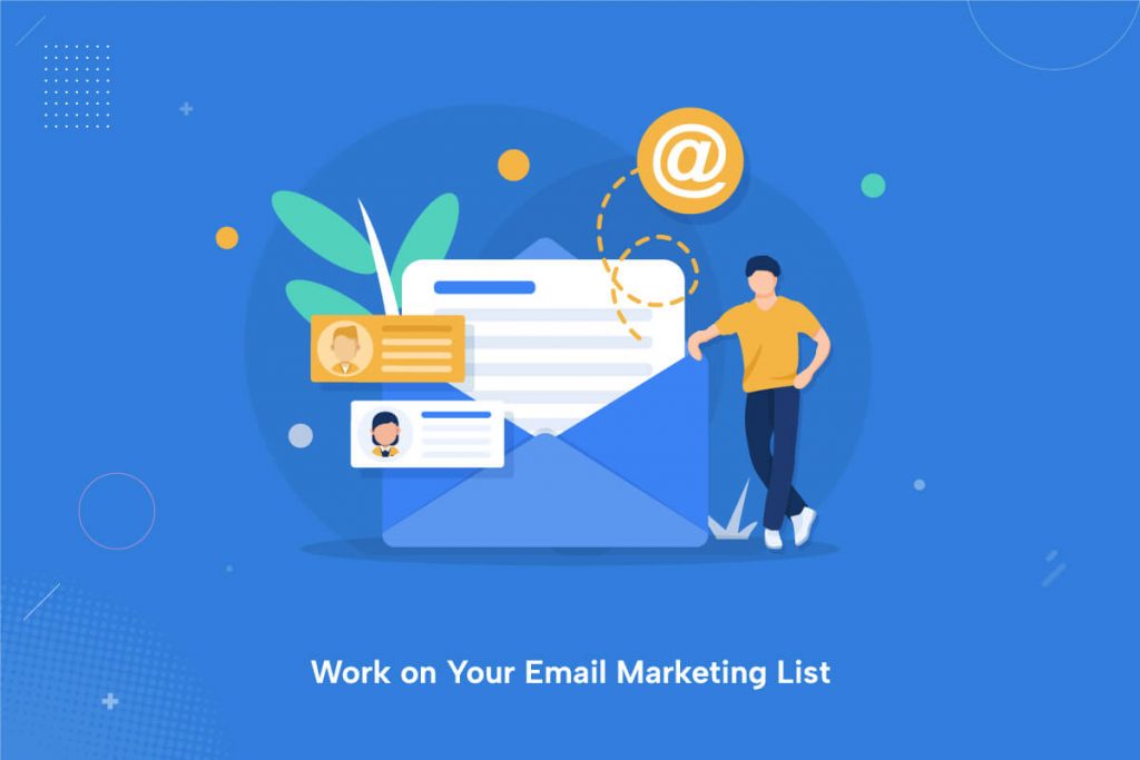 Elenco e-mail per il sito Web di marketing di affiliazione