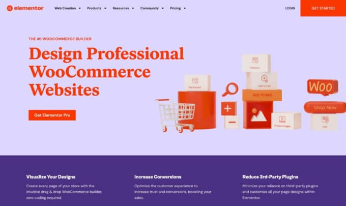 Elementor eCommerce melalui WooCommerce