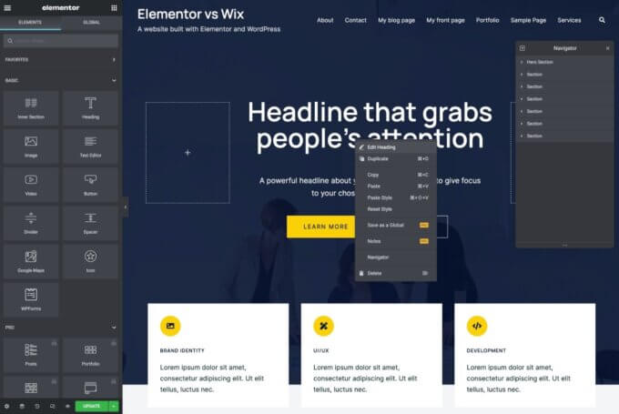 Elementor-Editor