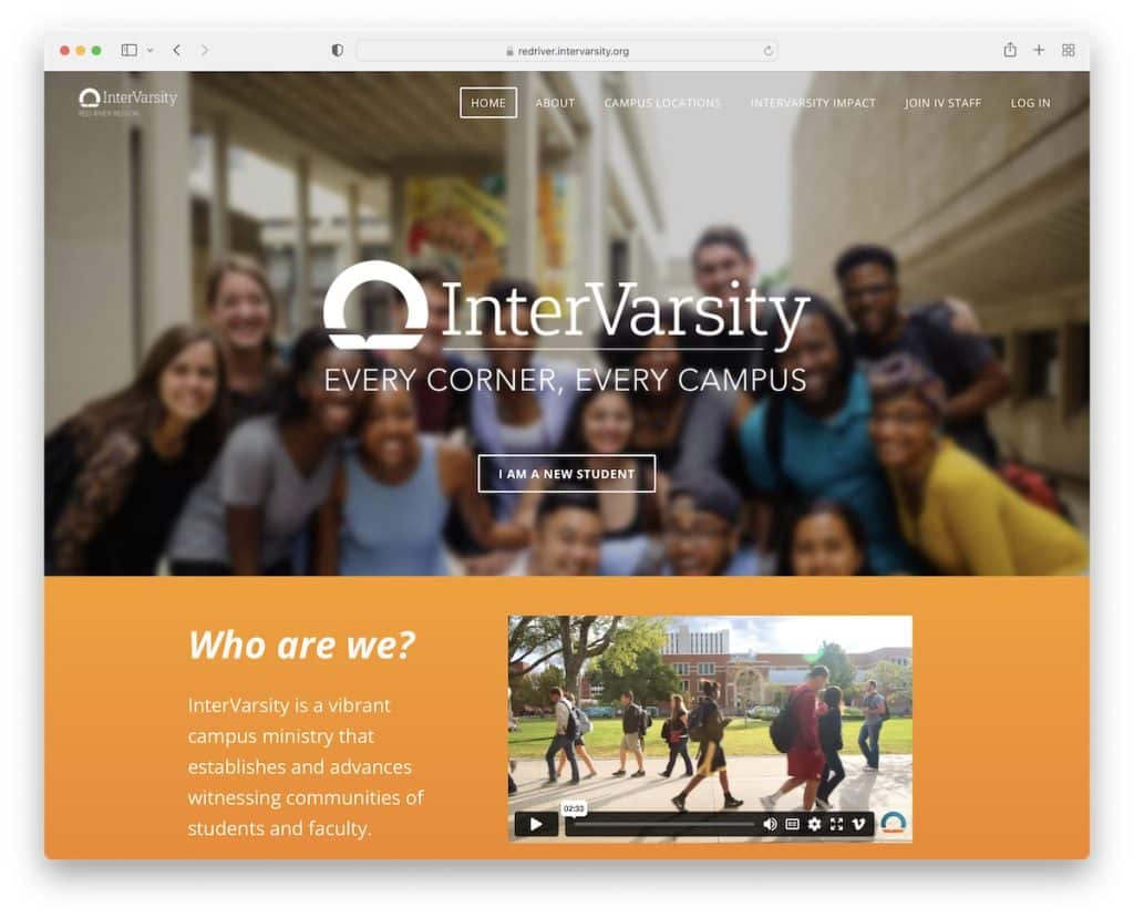 intervarsity rivière rouge