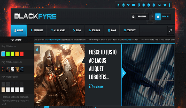 Gaming WordPress Themes