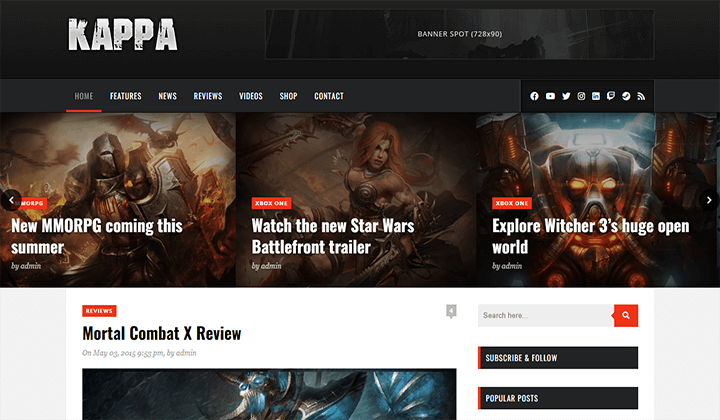 Gaming WordPress Themes