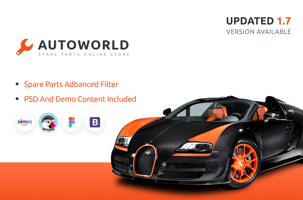 Autoworld - 예비 부품 반응형 PrestaShop 테마