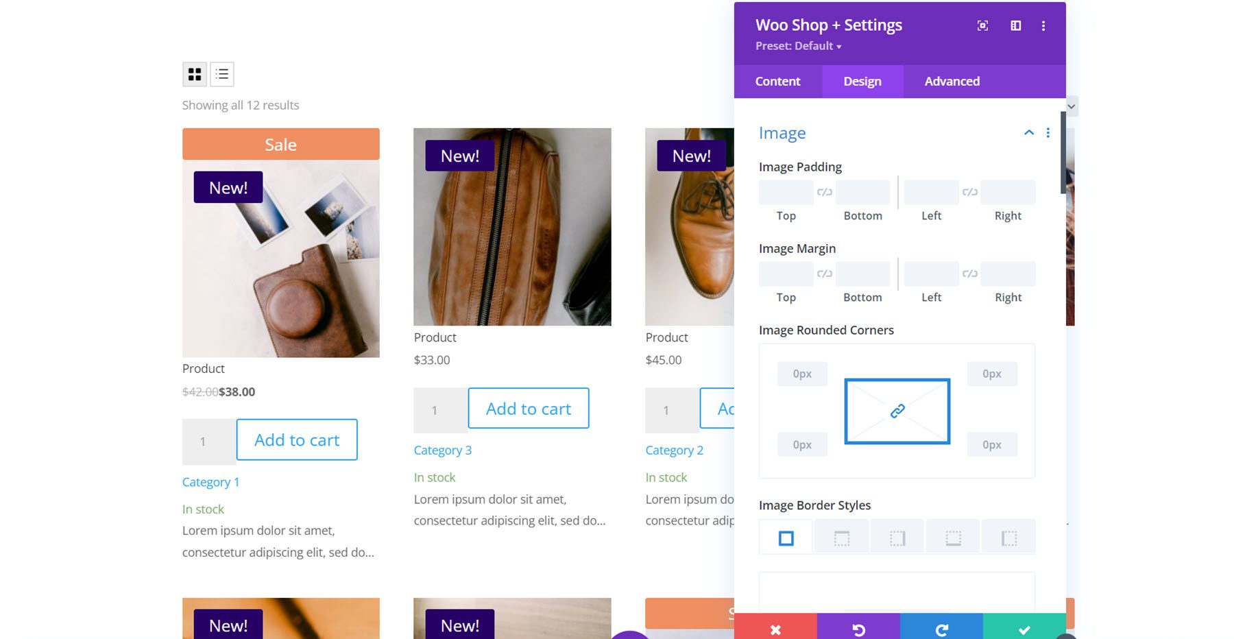 Divi Plugin Highlight Divi Shop Builder Görüntüsü