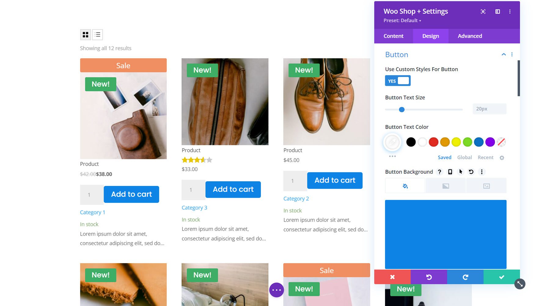 Divi プラグイン ハイライト Divi Shop Builder ボタン