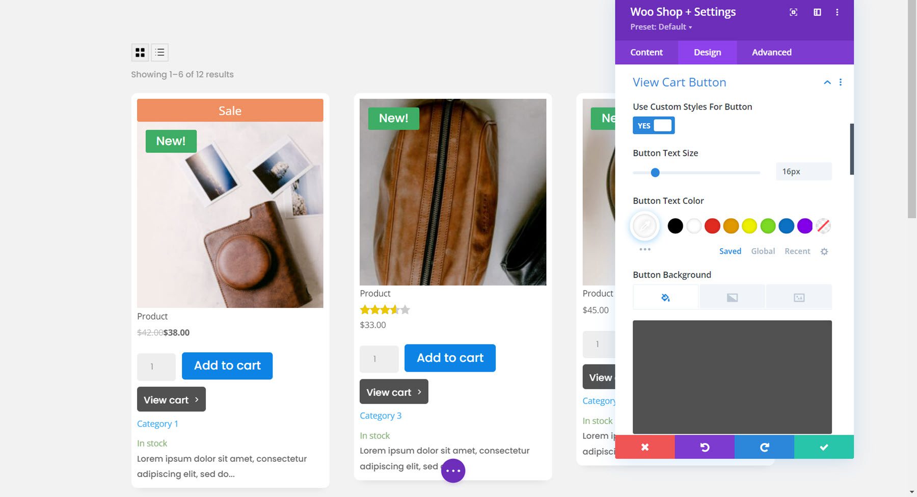 Divi Plugin Wyróżnij Divi Shop Builder Zobacz koszyk