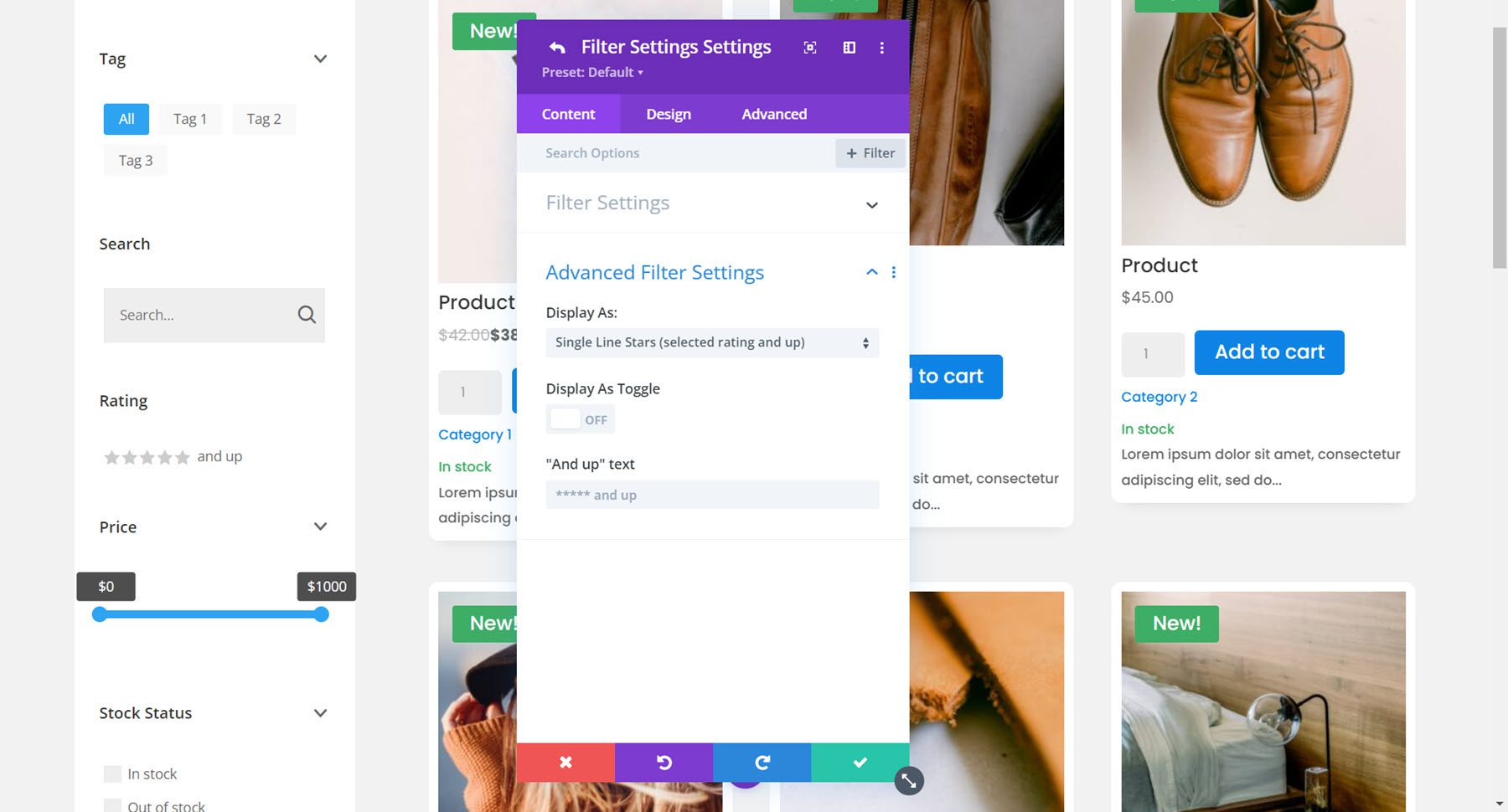 Plugin Divi Sorot Peringkat Divi Shop Builder