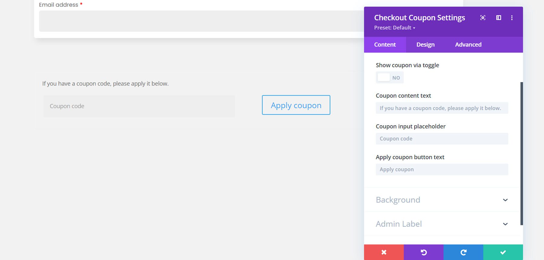 Divi-Plug-in Heben Sie den Inhalt des Divi Shop Builder-Gutscheins hervor