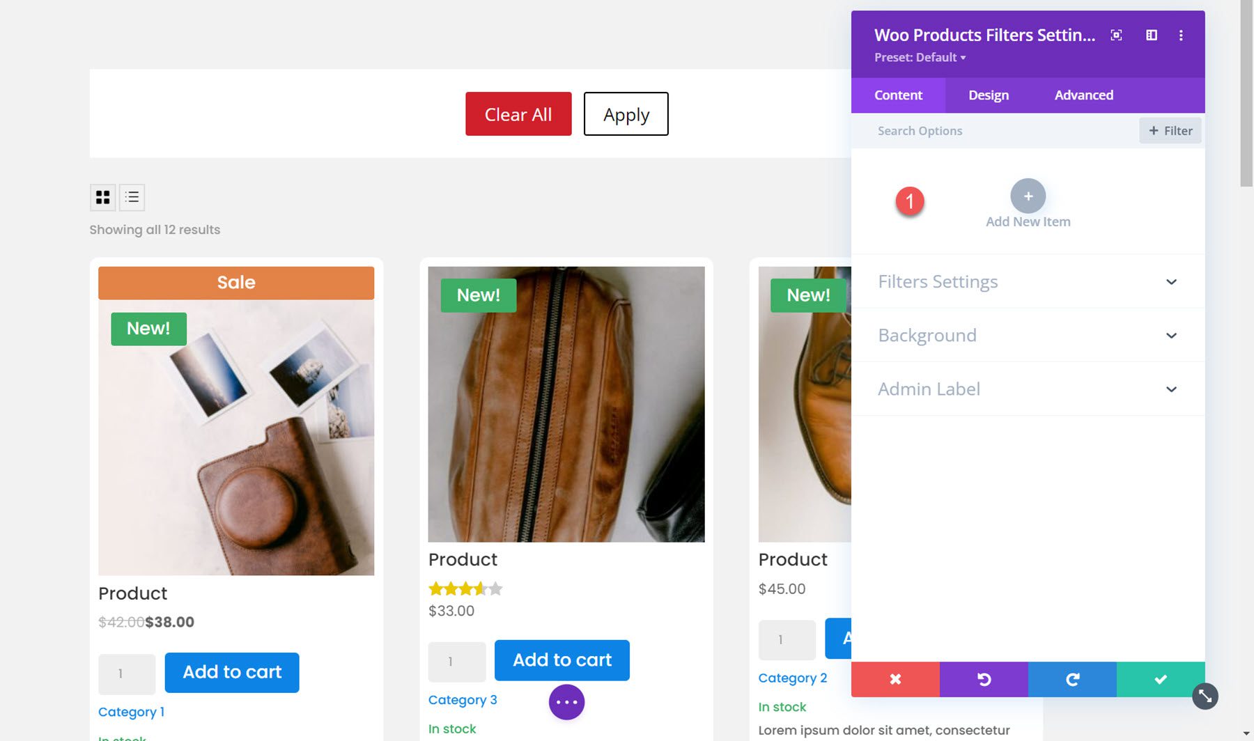 Divi Plugin Destaque Divi Shop Builder Novo Item