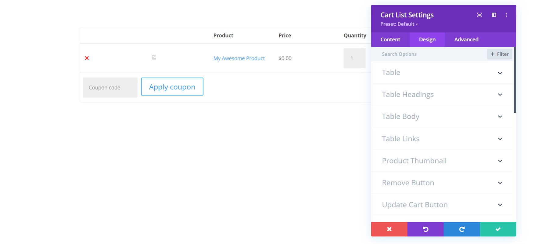 ปลั๊กอิน Divi เน้นการออกแบบรถเข็นของ Divi Shop Builder